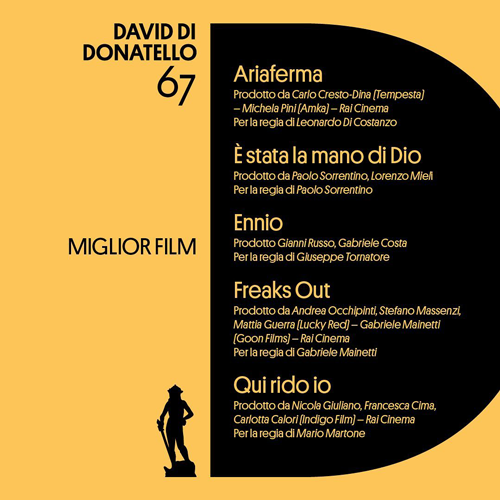 Il capoluogo campano fa il pieno di nomination ai David di Donatello 1